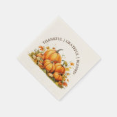 Schattigee Waterverf pompoenen dankbaar dankbaar d Servet (Hoek)