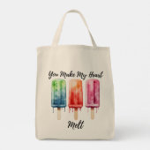 Schattigee Waterverf Popsicle Summer Tote Bag (Achterkant)