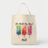 Schattigee Waterverf Popsicle Summer Tote Bag (Voorkant)