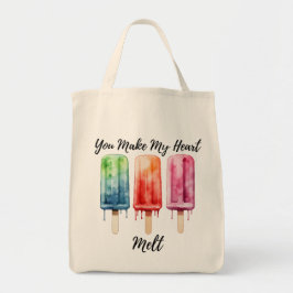 Schattigee Waterverf Popsicle Summer Tote Bag