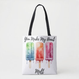 Schattigee Waterverf Popsicle Summer Tote Bag