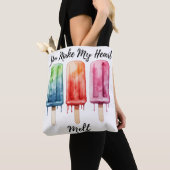 Schattigee Waterverf Popsicle Summer Tote Bag (Dichtbij)