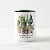 Schattigee waterverf potcactus mok (Midden)