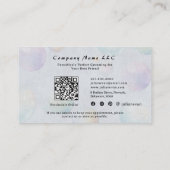 Schattigee Waterverf Puppy Bubble Suds Dog Groomer Afsprakenkaartje (Achterkant)