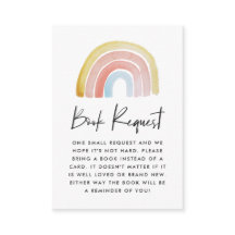 Schattigee Waterverf Rainbow Baby shower Boek Verz