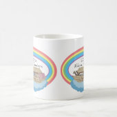 Schattigee Waterverf Regenboog Ark van Noach op wi Koffiemok (Center)