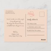 Schattigee Waterverf rendieren en kerstverlichting Briefkaart (Achterkant)