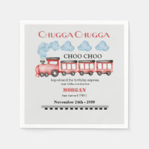 Schattigee Waterverf rode trein 2e verjaardag