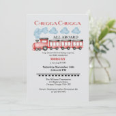 Schattigee Waterverf rode trein elke verjaardag Kaart (Staand voorkant)