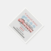 Schattigee Waterverf rode trein elke verjaardag Servet (Hoek)