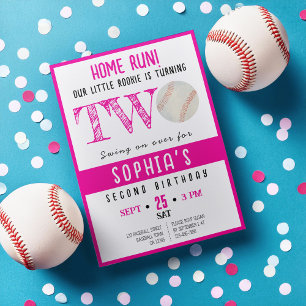 Schattigee Waterverf Rookie Baseball Girl 2e Verja Kaart