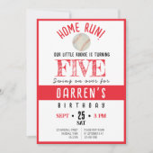 Schattigee Waterverf Rookie Baseball Verjaardag Kaart (Voorkant)