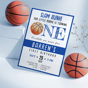 Schattigee Waterverf Rookie Basketball Boy 1st Ver Kaart