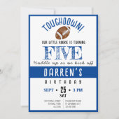 Schattigee Waterverf Rookie Football Boy Verjaarda Kaart (Voorkant)