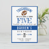 Schattigee Waterverf Rookie Football Boy Verjaarda Kaart (Staand voorkant)