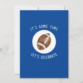 Schattigee Waterverf Rookie Football Boy Verjaarda Kaart (Achterkant)