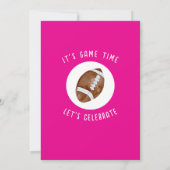 Schattigee Waterverf Rookie Football Meisje 1e Ver Kaart (Achterkant)