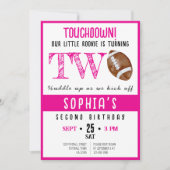 Schattigee Waterverf Rookie Football Meisje 2e Ver Kaart (Voorkant)