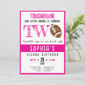 Schattigee Waterverf Rookie Football Meisje 2e Ver Kaart (Staand voorkant)