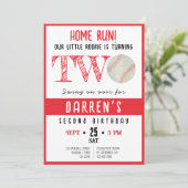 Schattigee Waterverf Rookie Honkbal 2e Verjaardag Kaart (Staand voorkant)