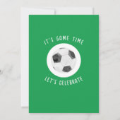 Schattigee Waterverf Rookie Voetbal Groen 2e Verja Kaart (Achterkant)