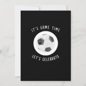 Schattigee Waterverf Rookie Voetbal Zwart 1e Verja Kaart (Achterkant)