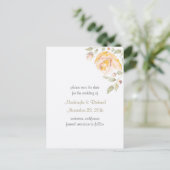 Schattigee Waterverf Roos Save the Date Aankondigingskaart (Staand voorkant)