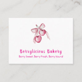 Schattigee Waterverf roze bessen Bakkerij Visiteka Visitekaartje