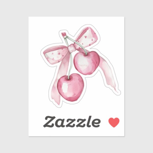 Schattigee Waterverf Roze bessen girly Sticker (Vel)