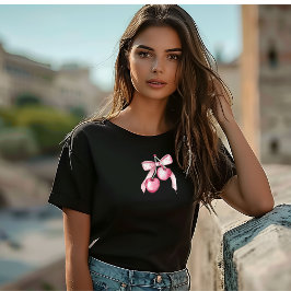 Schattigee Waterverf roze bessen Moederdag T-shirt