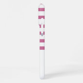 Schattigee Waterverf Roze Bow Stripes iPhone Hoesje (Linkerkant)