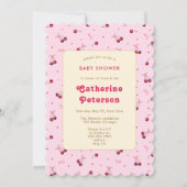 Schattigee Waterverf Roze Rode Kersen, Harten, Bog Kaart (Voorkant)