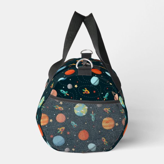 Schattigee Waterverf Ruimteplaneten Raketten Sterr Plunjezak (Rechts)