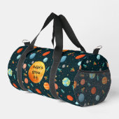 Schattigee Waterverf Ruimteplaneten Raketten Sterr Plunjezak (Rechterhoek)