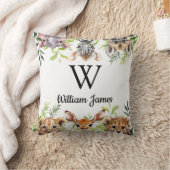 Schattigee Waterverf Safari Animal Baby Nursery Kussen (Deken)