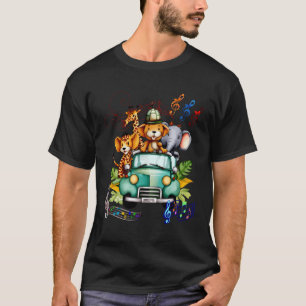 Schattigee Waterverf Safari Dieren T-shirt