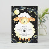 Schattigee Waterverf schapenverjaardag Kaart (Staand voorkant)