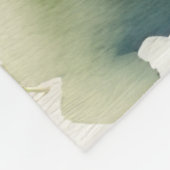 Schattigee Waterverf Schilderen van een Highland K Fleece Deken (Hoek)