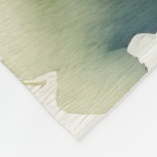 Schattigee Waterverf Schilderen van een Highland K Fleece Deken (Hoek)