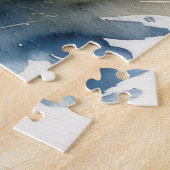 Schattigee Waterverf Schilderen van een Highland K Legpuzzel (Zijkant)