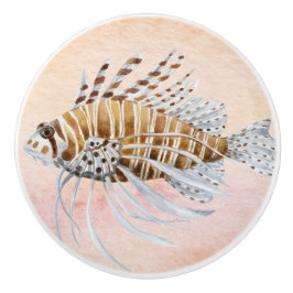 Schattigee waterverf Schilderij Zeevaart Nautische Keramische Knop