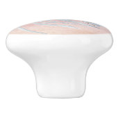 Schattigee waterverf Schilderij Zeevaart Nautische Keramische Knop (Zijkant)