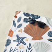 Schattigee Waterverf Seashell Coral Strandlaken (In situ)