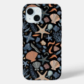 Schattigee Waterverf Seashell Coral Summer Case-Mate iPhone Case (Achterkant)