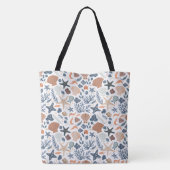 Schattigee Waterverf Seashell Coral Tote Bag (Achterkant)