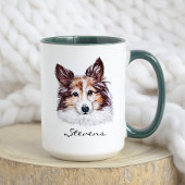 Schattigee Waterverf Shetland Sheepdog Sheltie Pet Mok