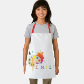 Schattigee Waterverf Sinaasappel Splash Palet Kind Schort (Insitu)