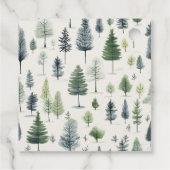 Schattigee Waterverf sneeuwman laat het sneeuwkers Bedankjes Labels (Achterkant)