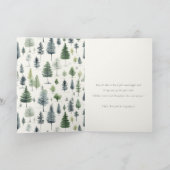 Schattigee Waterverf sneeuwman laat het sneeuwkers Feestdagen Kaart (Binnen)