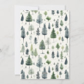 Schattigee Waterverf sneeuwman laat het sneeuwkers Feestdagenkaart (Achterkant)